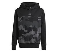 adidas Unisex - Bambini e Ragazzi Seasonal Essentials Camo Fleece Hoodie Juniors, Black/White, 9-10 Years