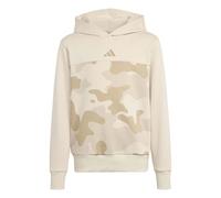 adidas Unisex - Bambini e Ragazzi Seasonal Essentials Camo Fleece Hoodie Juniors, Crystal Linen/Hemp, 15-16 Years