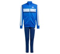 adidas Unisex - Bambini e ragazzi SEASONAL ESSENTIALS TIBERIO 3 STRIPES TRICOT TRACKSUIT, Royal Blue/White/Glow Blue, 4-5 Years