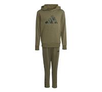 adidas Unisex - Bambini e ragazzi SEASONALS CAMO TRACKSUIT, olive strata/black, 11-12 Years