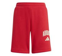 adidas Unisex - Bambini e Ragazzi Seasonals Collegiate Typography Short, Pure Ruby/Off White, 9-10 Years