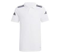 adidas Unisex - Bambini e Ragazzi SQUADRA25 Cotton Polo Kids, White/Black, 11-12 Years