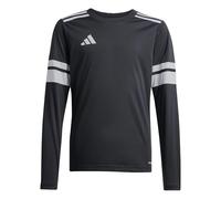 Adidas Unisex - Bambini e Ragazzi SQUADRA25 Jersey Long Sleeve Kids, Black/White, 7-8 Years