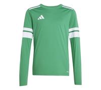 adidas Unisex - Bambini e Ragazzi SQUADRA25 Jersey Long Sleeve Kids, Team Green/White, 11-12 Years