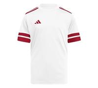 Adidas Unisex - Bambini e Ragazzi SQUADRA25 Jersey Short Sleeve Kids, White/Team Power Red 2, 7-8 Years