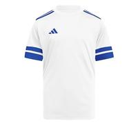 Adidas Unisex - Bambini e Ragazzi SQUADRA25 Jersey Short Sleeve Kids, White/Team Royal Blue, 13-14 Years