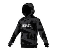 adidas Unisex - Bambini e Ragazzi Terrex Kids Multi Printed Logo Hoodie, Carbon/Black, 13-14 Years