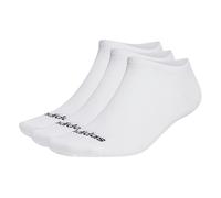 adidas Unisex - Bambini e ragazzi Thin Linear Low-Cut Socks 3 Pairs, White / Black, 5-6 Years
