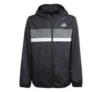 adidas Unisex - Bambini e ragazzi TIBERIO WINDBREAKER, black/grey four/white, 11-12 Years