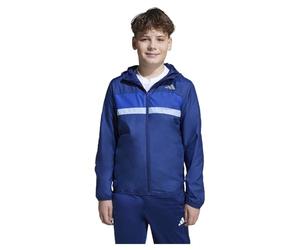 adidas Unisex - Bambini e ragazzi TIBERIO WINDBREAKER, dark blue/team royal blue/glow blue, 13-14 Years