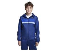 adidas Unisex - Bambini e ragazzi TIBERIO WINDBREAKER, dark blue/team royal blue/glow blue, 15-16 Years