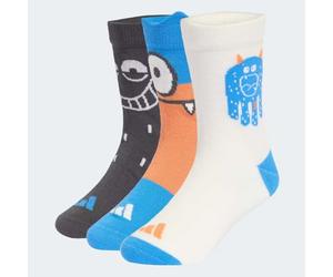 adidas Unisex - Bambini e ragazzi TIRO_NSTER 3PP SOCKS, ray blue/grey six/off white, 6-7 Years