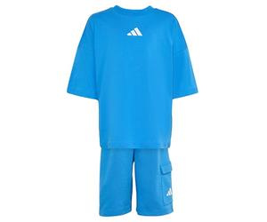adidas Unisex - Bambini e ragazzi TIRO_NSTER T-SHIRT SET, Wonder Sage/white, 4-5 Years