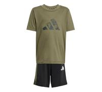 adidas Unisex - Bambini e ragazzi TRAIN ESSENTIALS CAMO PRINT SET, olive strata, 7-8 Years