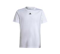 adidas Unisex - Bambini e Ragazzi Train Essentials Logo Regular Fit T-Shirt Junior, White/Black, 7-8 Years