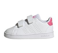 adidas Unisex bebé Advantage Lifestyle Court Two Hook-and-Loop Shoes, Cloud White / Real Pink / Core Black, 23 1/2 EU