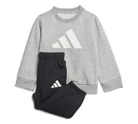 adidas Unisex bebé Big Logo Essentials Jogger Track Suit, medium grey heather/white, 12-18 Months