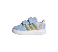 adidas Unisex bebé Disney Frozen Grand Court 3.0 Shoes Infants, Glow Blue/Gold Met./Ice Lavender, 21 EU