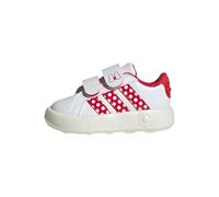 adidas Unisex bebé Disney Minnie Mouse Grand Court Infants Shoes, FTWR White/Pure Ruby/Off White, 21 EU