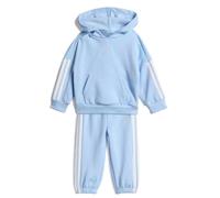 adidas Unisex bebé Essentials Hooded Jogger Track Suit, glow blue/white, 6-9 Months