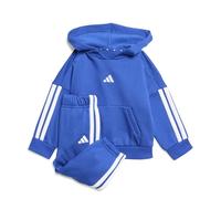 Conjunto Adidas 3 Bandas Fl Hd Jog Bebés Azul / Blanco / Blanco 9 - 12 MESES