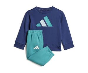 adidas Unisex bebé ESSENTIALS JOGGER, dark blue/pure teal/halo mint, 0-3 Months
