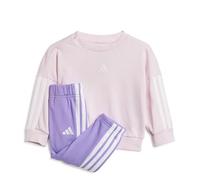 adidas Unisex bebé Essentials Jogger Track Suit, clear pink/white/lavendar, 12-18 Months