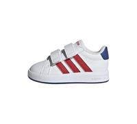 adidas Unisex bebé Grand Court 3.0 Infants Shoes, FTWR White/Team Royal Blue/Better Scarlet, 22 EU