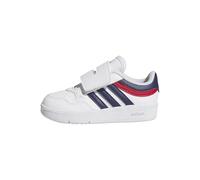 adidas Unisex bebé Hoops 4.0 Shoes, FTWR White/Dark Blue/Better Scarlet, 23 1/2 EU