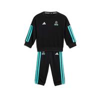 adidas Unisex bebé Mercedes - Amg Petronas Formula 1 Team Dna Baby Jogger Long Sleeve Track Suit, black/semi mint rush, 2-3 Years