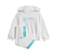adidas Unisex bebé MERCEDES - AMG PETRONAS FORMULA ONE TEAM DNA BABY JOGGER LONG SLEEVE, white/semi mint rush, 3-4 Years