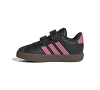 adidas Unisex bebé VL Court 3.0 Infants Shoes, Core Black/Pink Fusion/GUM5, 21 EU