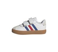 adidas Unisex bebé VL Court 3.0 Shoes, FTWR White/Team Royal Blue/Better Scarlet, 22 EU
