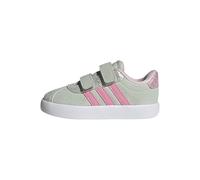 adidas Unisex bebé VL Court 3.0 Shoes Infants, Linen Green/Bliss Pink/Clear Pink, 23 EU