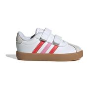 adidas Unisex bebé VL Court Shoes, FTWR White/Bright Red/Bliss Pink, 22 EU