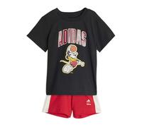 adidas Unisex - Bimbi 0-24 DISNEY MICKEY MOUSE T-SHIRT SET, black/off white, 2-3 Years