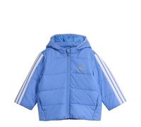 adidas Unisex - Bimbi 0-24 ESSENTIALS 3 STRIPES PADDED JACKET, Blue Fusion/White, 6-9 Months