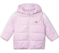 adidas Unisex - Bimbi 0-24 ESSENTIALS 3 STRIPES PADDED JACKET, clear pink/white, 18-24 Months