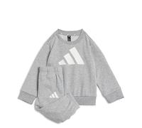 adidas Unisex - Bimbi 0-24 ESSENTIALS BIG LOGOJOGGER, medium grey heather/white, 2-3 Years