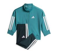 adidas Unisex - Bimbi 0-24 ESSENTIALS CLIMACOOL TRACKSUIT, pure teal/white, 18-24 Months