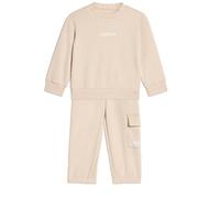 adidas Unisex - Bimbi 0-24 ESSENTIALS LINEAR LOGO JOGGER, Crystal Linen/white, 9-12 Months