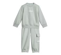 adidas Unisex - Bimbi 0-24 ESSENTIALS LINEAR LOGO JOGGER, Wonder Sage/white, 2-3 Years