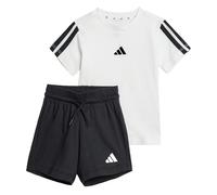 adidas Unisex - Bimbi 0-24 ESSENTIALS T-SHIRT SET, white/black, 6-9 Months