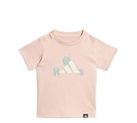 adidas Unisex - Bimbi 0-24 Infant Tiro_NSTER Graphic T-Shirt, Blush Pink, 12-18 Months