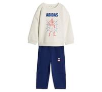 adidas Unisex - Bimbi 0-24 MARVEL SPIDER-MAN JOGGER, off white/dark blue, 3-4 Years