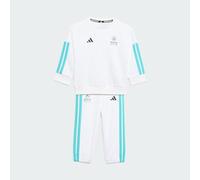 adidas Unisex - Bimbi 0-24 MERCEDES - AMG PETRONAS FORMULA 1 TEAM DNA BABY JOGGER LONG SLEEVE, white/semi mint rush, 6-9 Months