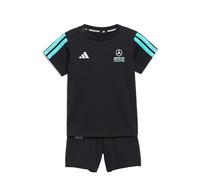 adidas Unisex - Bimbi 0-24 MERCEDES - AMG PETRONAS FORMULA 1 TEAM DNA BABY JOGGER SHORT SLEEVE, black/semi mint rush, 3-6 Months