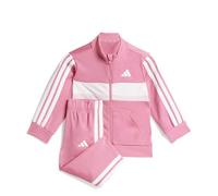 adidas Unisex - Bimbi 0-24 SEASONAL ESSENTIALS TIBERIO 3 STRIPES TRICOT TRACKSUIT, pink fusion/clear pink/white, 2-3 Years