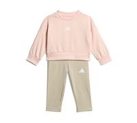 adidas Unisex - Bimbi 0-24 SEASONALS SWEAT SET, blush pink/white, 3-6 Months