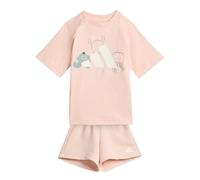 adidas Unisex - Bimbi 0-24 TIRO_NSTER T-SHIRT SET, blush pink/white, 2-3 Years